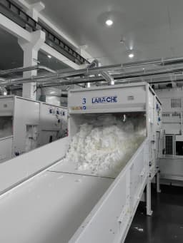 SunLuner spunlace production step 1 fiber feeding and opening blending system