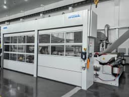 SunLuner spunlace production step 3 hydroentanglement high-pressure water jet bonding