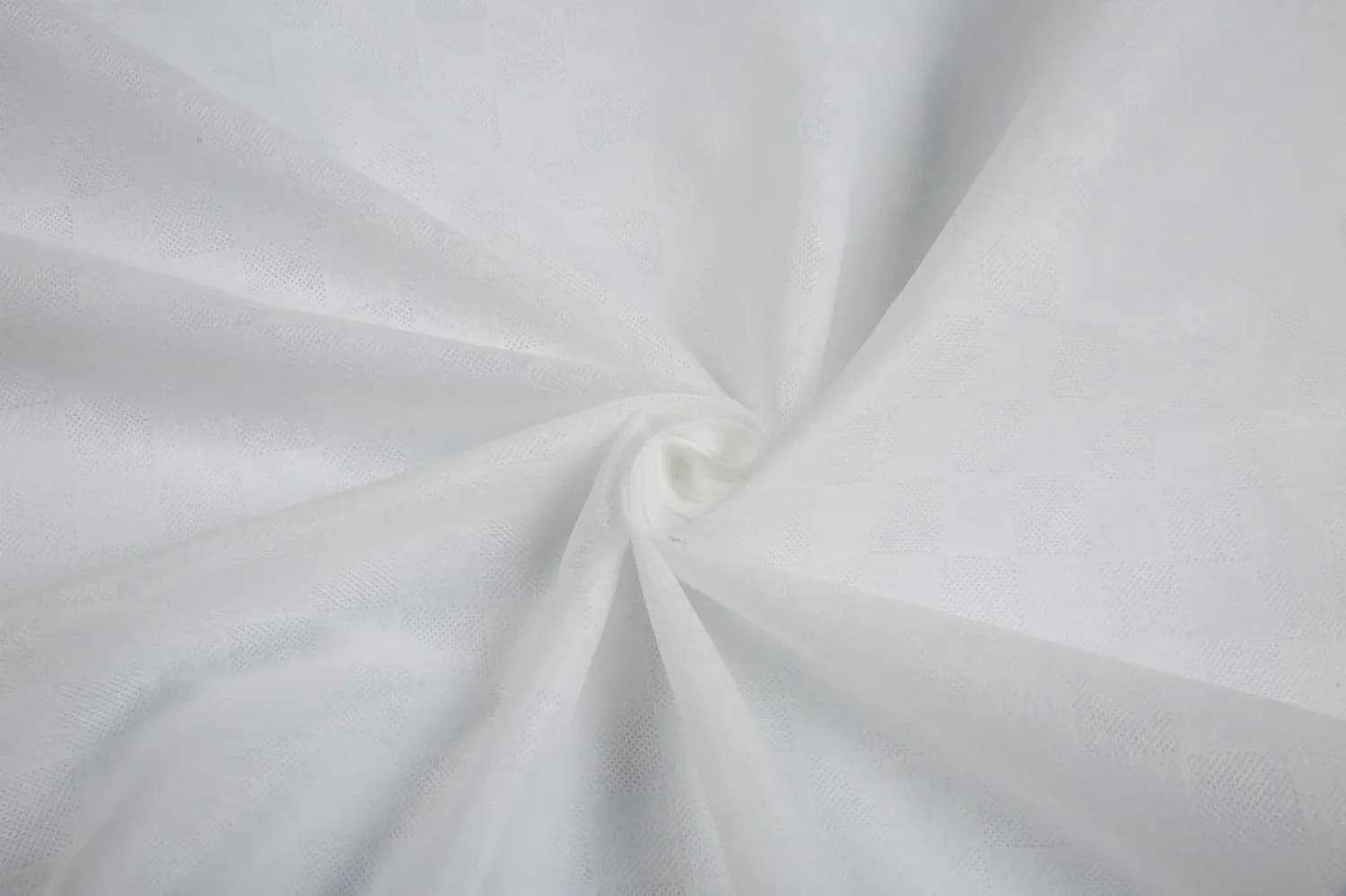 Safe-Guard FR-treated spunlace large square pattern white 80gsm automotive grade sample